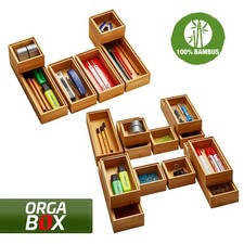 Bambus Aufbewahrungsbox Organizer Ordnungsbox Sortierer Ordnungssystem ORGA-BOX