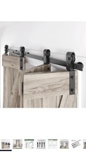 Black Matte Barn Door Hardware Sliding Track ...