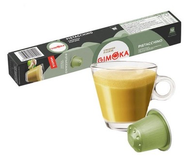 GIMOKA PISTACHIO coffee pods for NESPRESSO -10 pods-SHIPS FREE