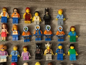 LEGO Minifigure Lot of 35 Minifigs City Batman CMF Harry Potter Friends