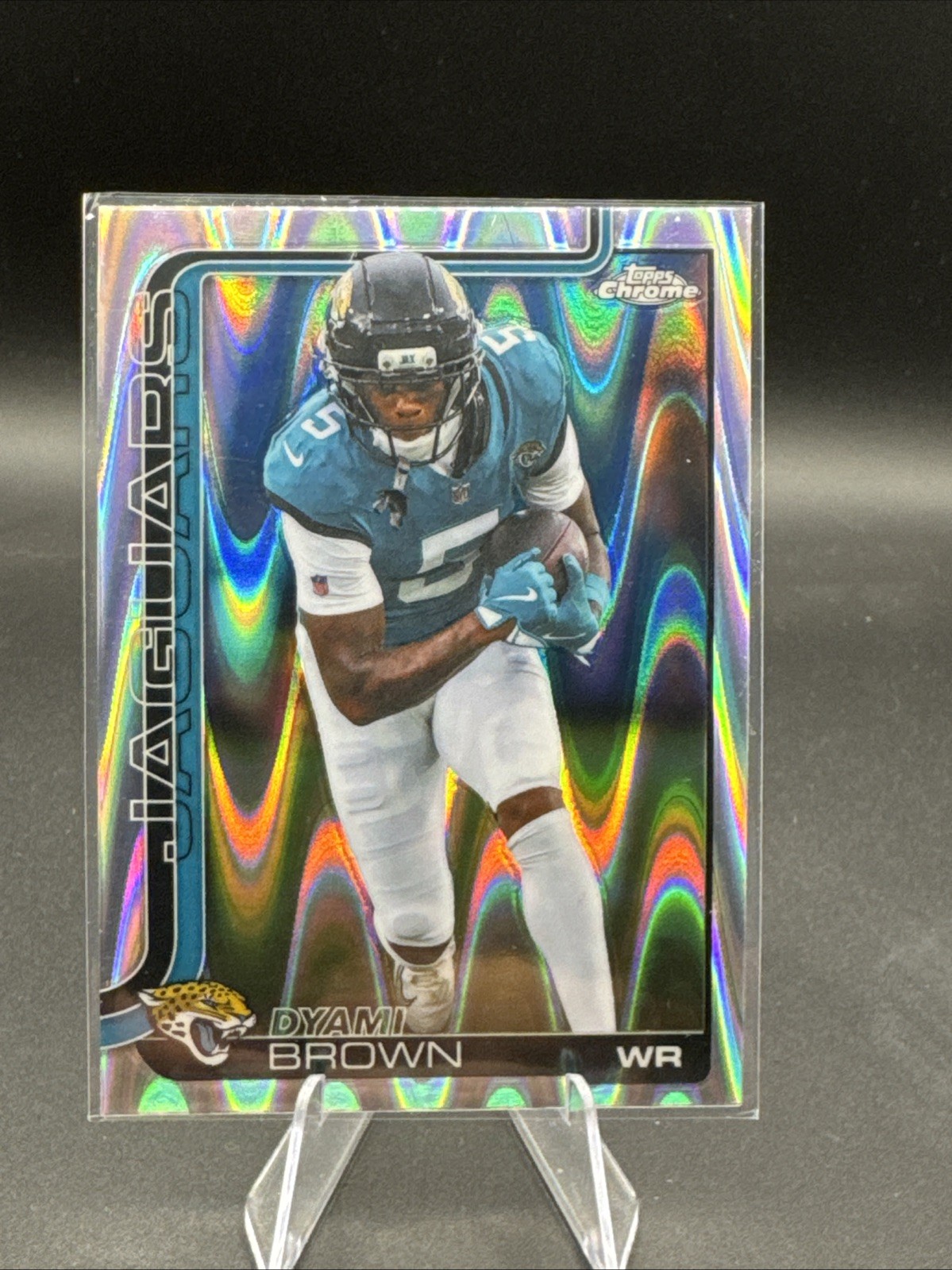 2025 Topps Chome - Dyami Brown#136 RayWave Refractor Jacksonville Jaguars