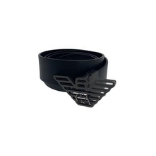 EMPORIO ARMANI Leather Belt, Black, Plain, Men's, Y4S257