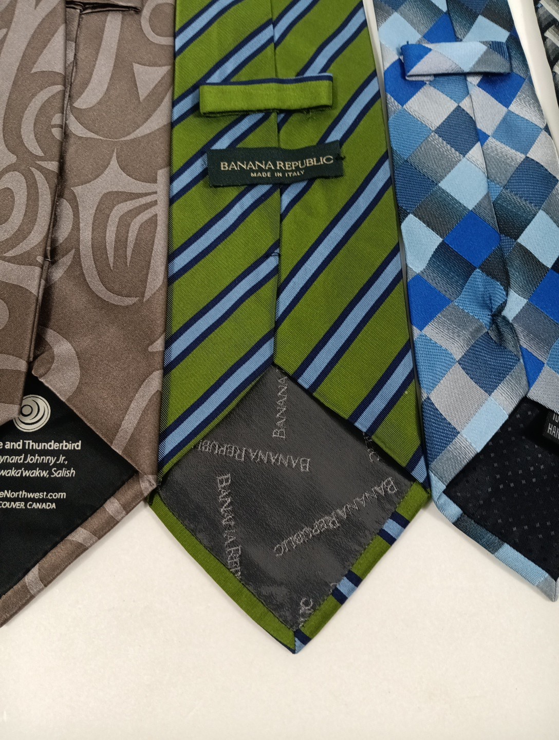 Men's Designer Neck Ties Lot of 7 Banana Republic… - image 9