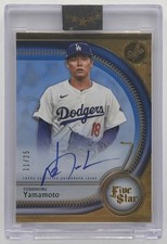 2025 Topps Five Star Yoshinobu Yamamoto Auto Blue /25 Dodgers