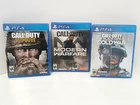 Call of Duty: WWII, Modern Warfare + Cold War (Playstation 4) CIB! Mint Discs
