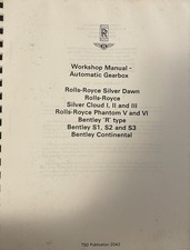 Rolls Royce -Bentley. Work Shop Automatic Gea...