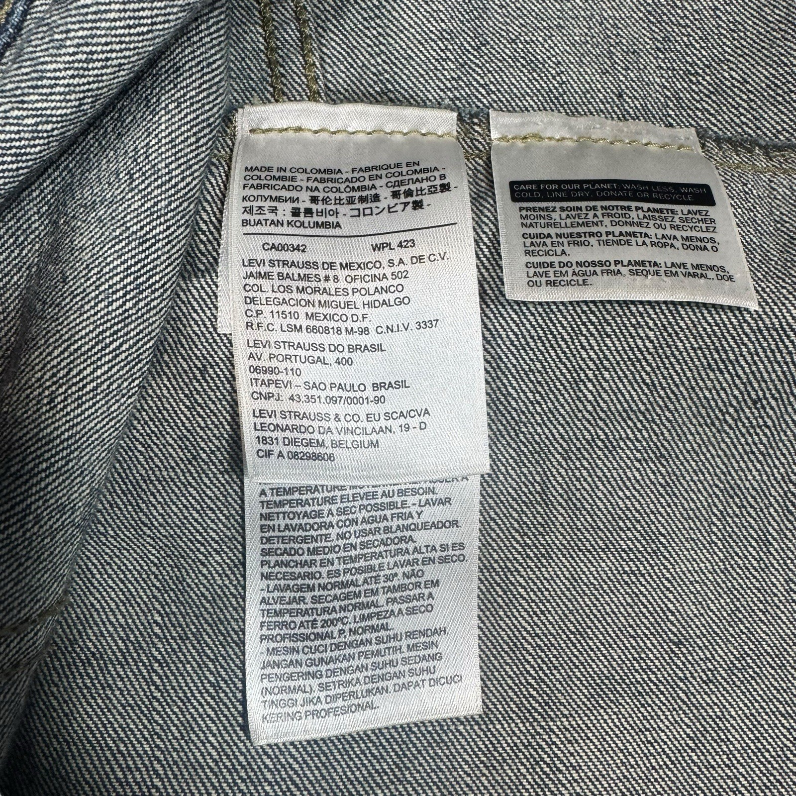 Levi’s Men’s Denim Trucker Jacket XL Blue Jean Vintage Wash Button Front Coat thumbnail 11