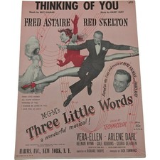 Thinking Of You From MGM Three Little Words A Wonderful Musical Sheet Music