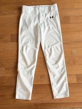 Under Armour Youth Baseball Pants, White, Size YL Youth Large