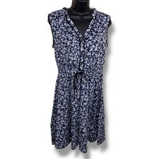 Small Simply Vera Wang Purple Blue Purple Dress Button Up Front Sleeveless