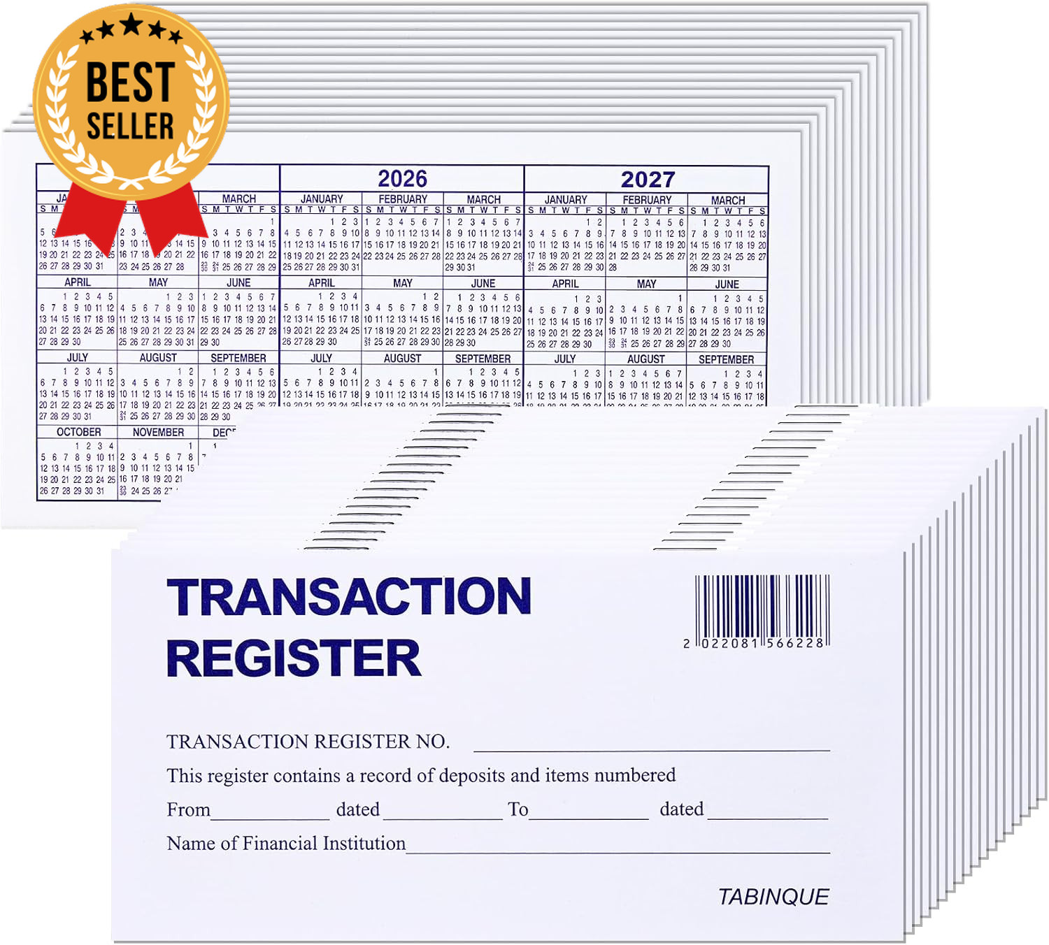 как выглядит 24 PCS Check Registers for Personal Checkbook, Easy to Read Checkbook Register фото