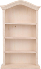 Dollhouse Bookshelf, Mini Bookshelf for Mini Books, 1:12 Miniature Bookshelf of