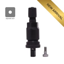 Original Dill TPMS Valve Stems 0.453" Black Aluminum Clamp-In โ USA Made (20x)