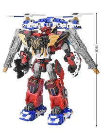 Tobot V Galaxy Detectives 14" Golden Justice Giant V Figure 4IN1 Robot} Combiner
