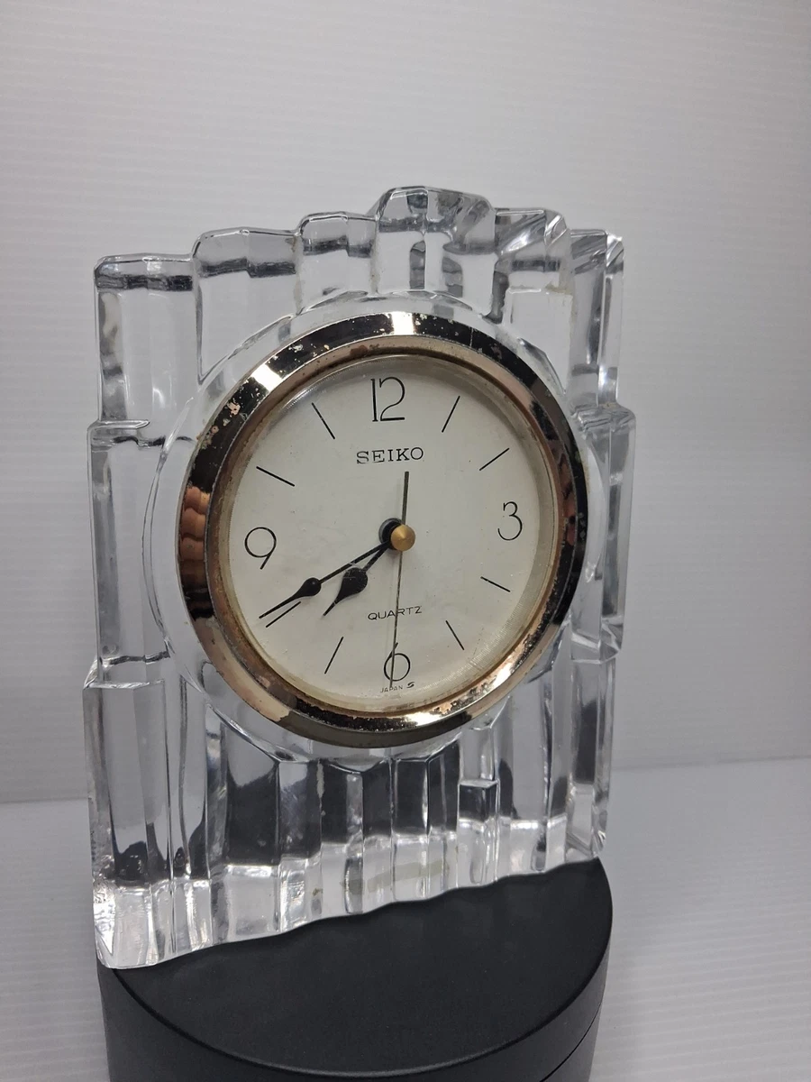 Seiko Crystal Desk, Mantel & Shelf Clocks for sale | eBay