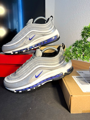 Nike Air Max 97 Herren Sneaker EU 42/US 8.5 Silber Grau Lila DJ0717-001