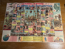 La Guerra di Etiopia-Gioco da tavolo Pubblicitario SantAgistino Milano Anni’30