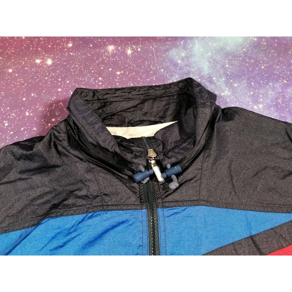 Head Sportswear Chaqueta Entallada XL Negro Azul Rojo Cremallera Completa Época - Imagen 3 de 4