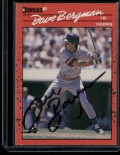 1990 Donruss - Dave Bergman #445 Signed Autographed Card