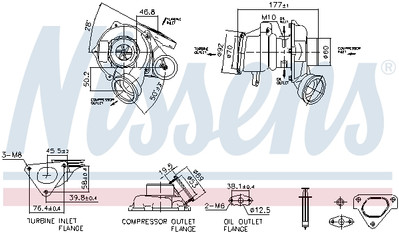NISSENS 93480 Lader, Aufladung für MERCEDES-BENZ