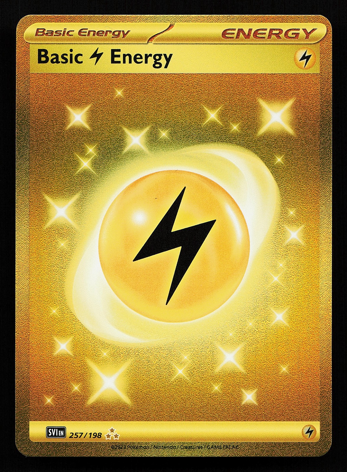 Basic Lightning Energy 257/198 Scarlet & Violet Base Pokémon Card
