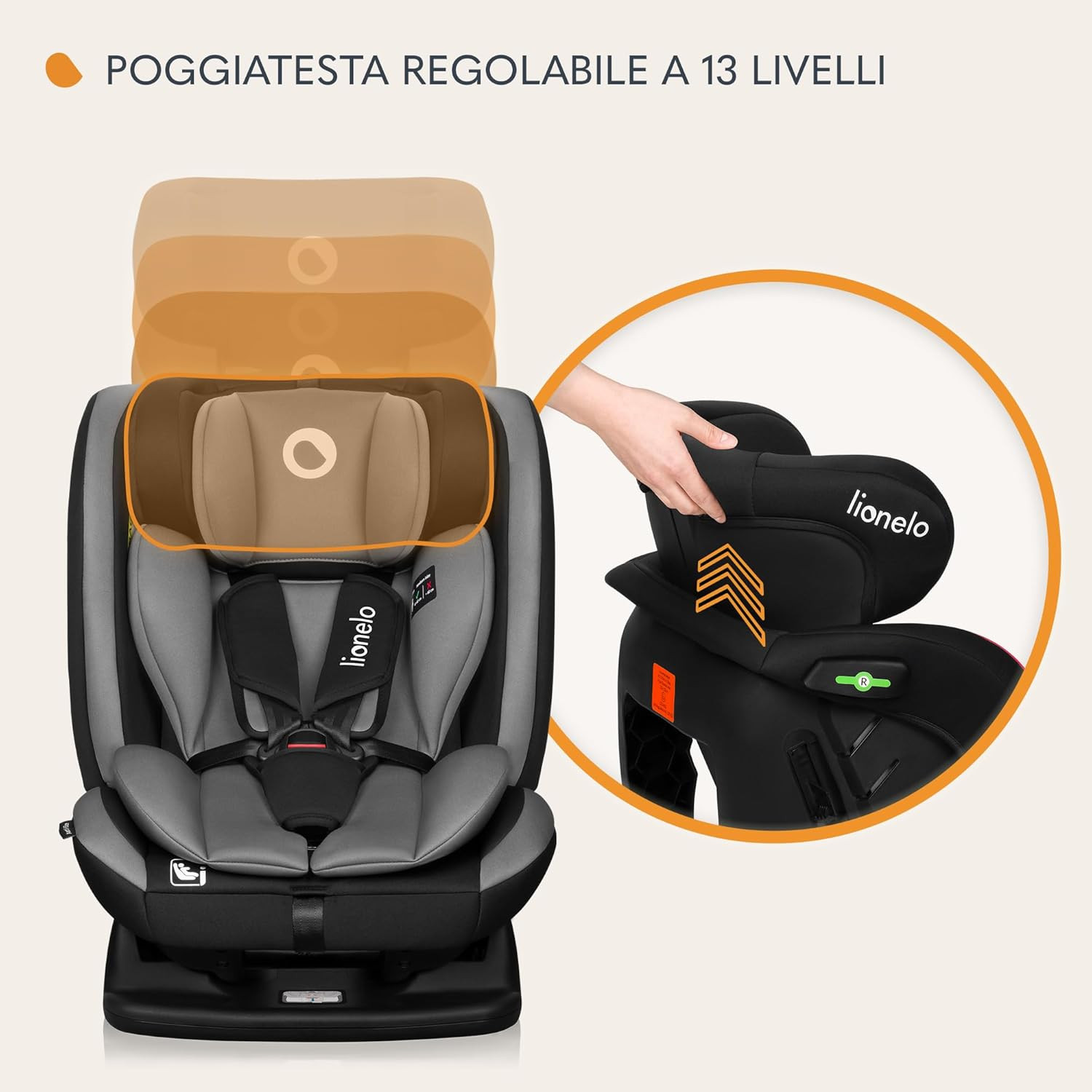 AART I-SIZE Seggiolino Auto per Bambini 40-150 Cm, Montaggio Con Cinture Di Sicu foto 6