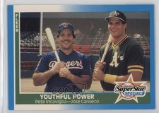 1987 Fleer Factory Set Glossy Pete Incaviglia Jose Canseco #625 05v0
