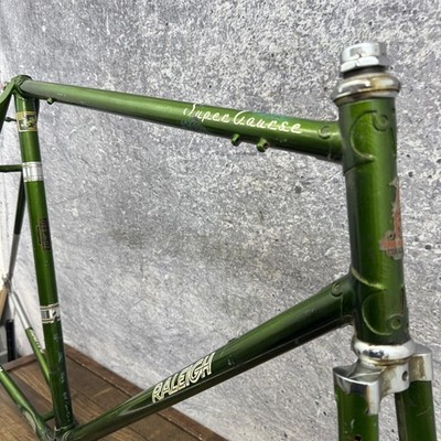 Vintage Raleigh Super Course Road Frame 59cm Green Reynolds 531