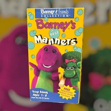 Barney's Best Manners VHS 1992 Kids Sing Along The Lyons Group