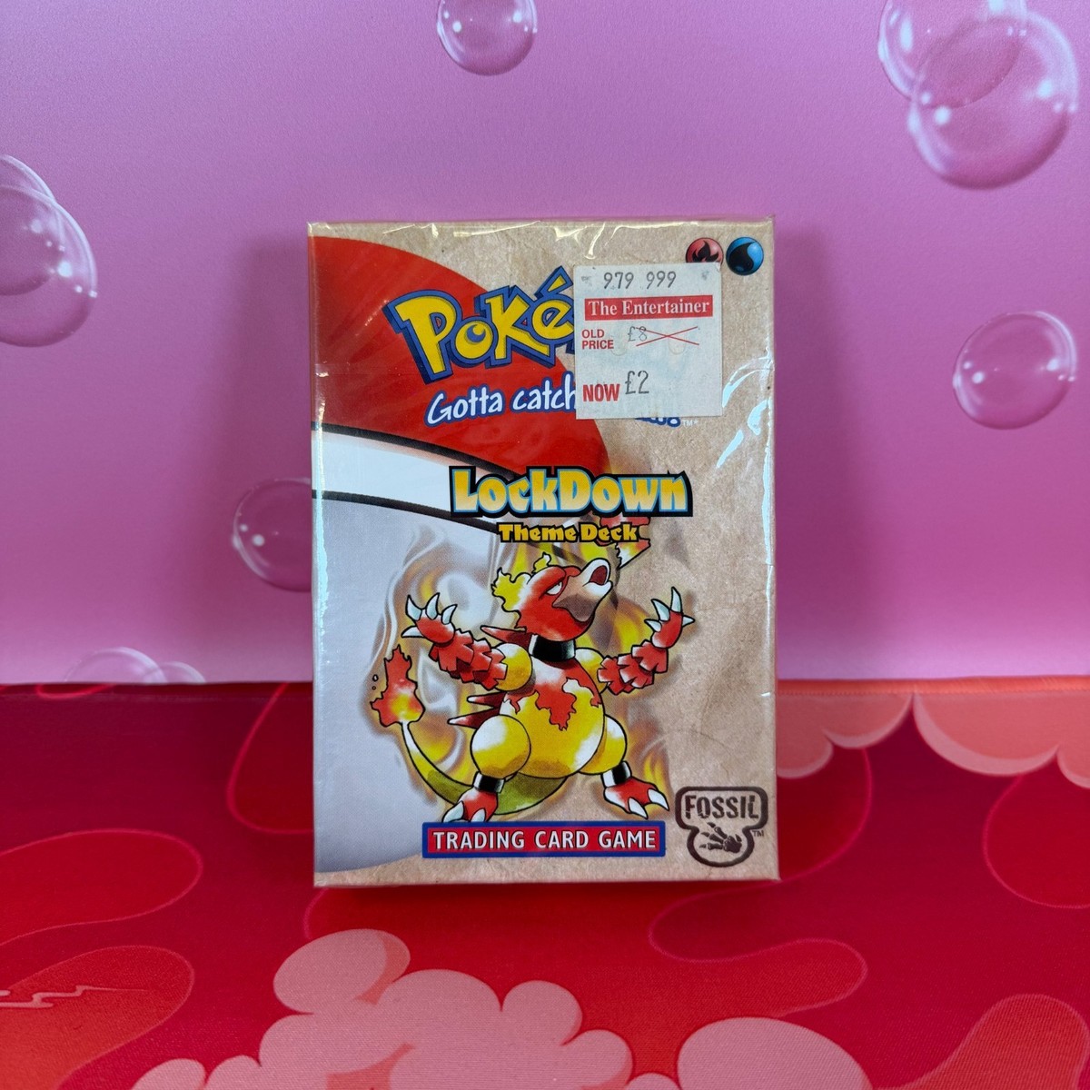 Sealed Pokemon Fossil Lockdown Theme Deck Lapras Holo Vintage WoTC