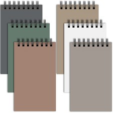 6 Pcs All-weather Memo Paper Notepad W/ Cover Waterproof Write in Rain Notebook