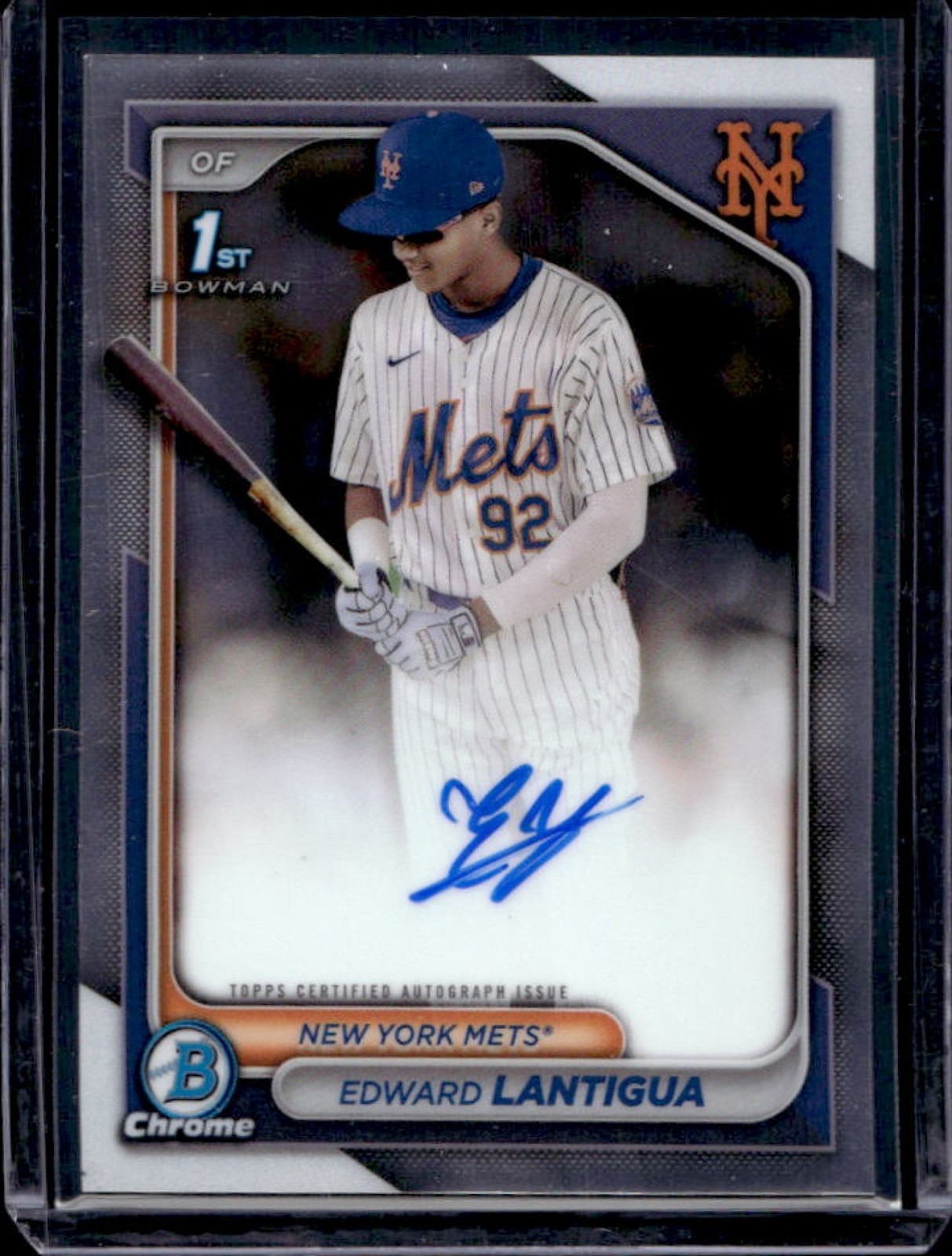 2024 Bowman Chrome Edward Lantigua Auto 1st #CPA-EL Mets