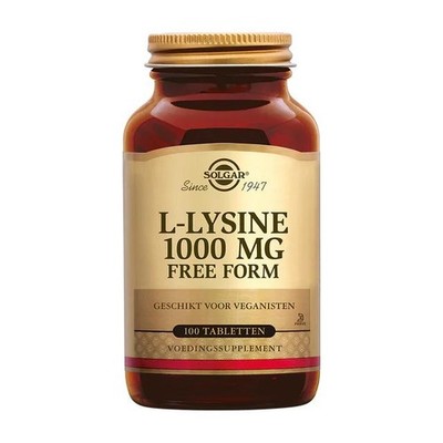 Solgar, L-Lysin, freie Form, 1.000 mg, 100 Tabletten