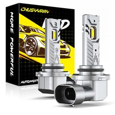 9006 LED Headlights Kit Combo Bulbs 6500K Low Beam Super White Bright 20000LM