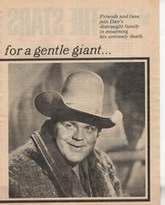 Dan Blocker Bonanza Magazine Photo Clipping 4 Page Z0625 Dan Blocker Bonanza Magazine Photo Clipping 4 Page Z0625
