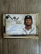 RONALD ACUNA JR Auto 22/25 2020 Topps Transcendent Gold Framed Autograph
