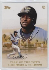 2022 Topps On Demand Dynamic Duals Gold 1/1 Wander Franco Vidal Brujan Rookie RC