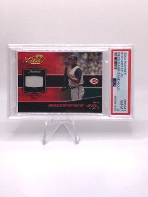 Ken Griffey Jr. 2002 Playoff Piece of the Game Material Gold #43 /50 PSA 8 NM-MT
