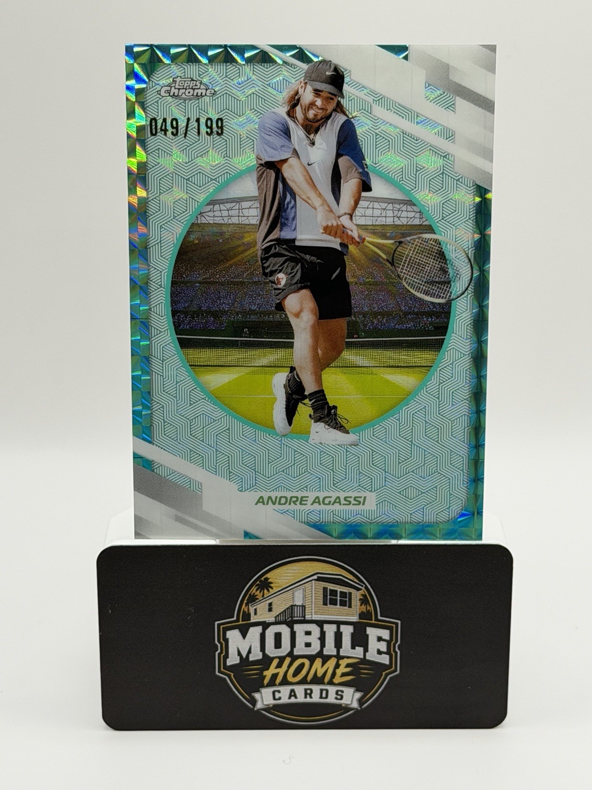 2026 Topps Chrome Andre Agassi ATP Tour Tennis #6 Serial Numbered 026/199 Teal