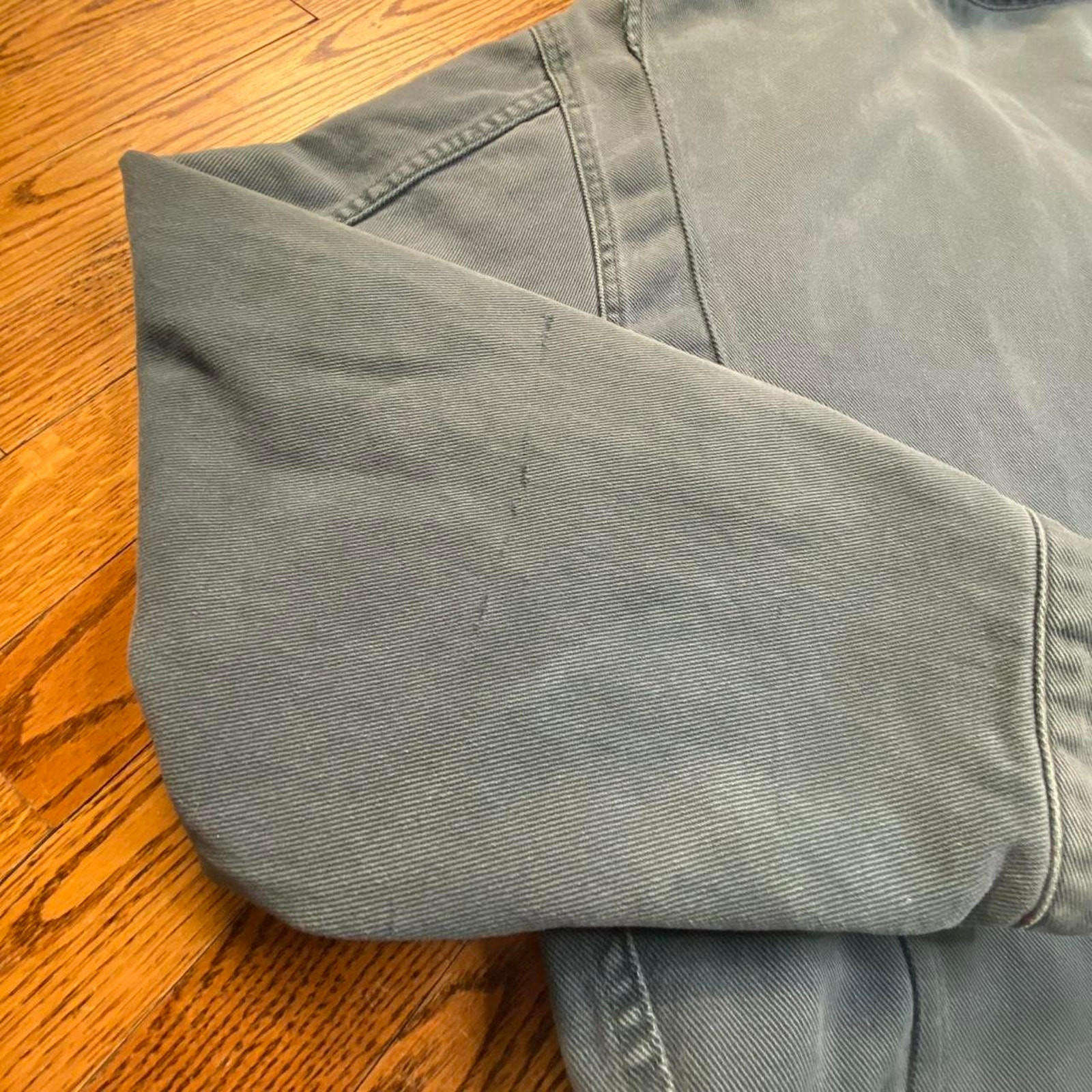 Vintage 90s International Denim Blanket Lined  WorkWear Chore Coat