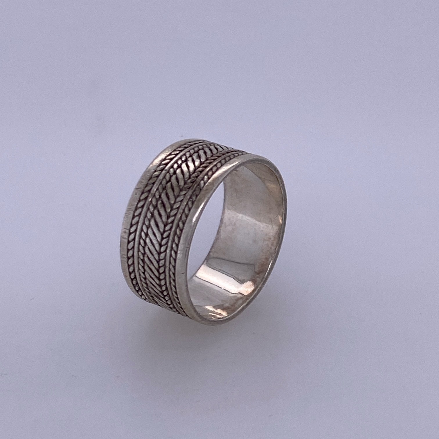 925 Silver Braid Design Ring - image 2
