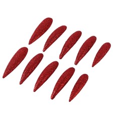Women Halloween Fake Nail Nail DIY Accessory 10Pcs Carnival Vampire Red Nails