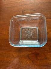 VINTAGE FIREKING SAPPHIRE BLUE GLASS REFRIGERATOR DISH (no lid)