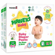 Ultra-Thin Disposable Baby Diaper Pants Pull-Ups Style for Sensitive Skin, ...