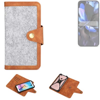 Filzhülle für Google Pixel 9 Pro XL Handy-Tasche hellgrau