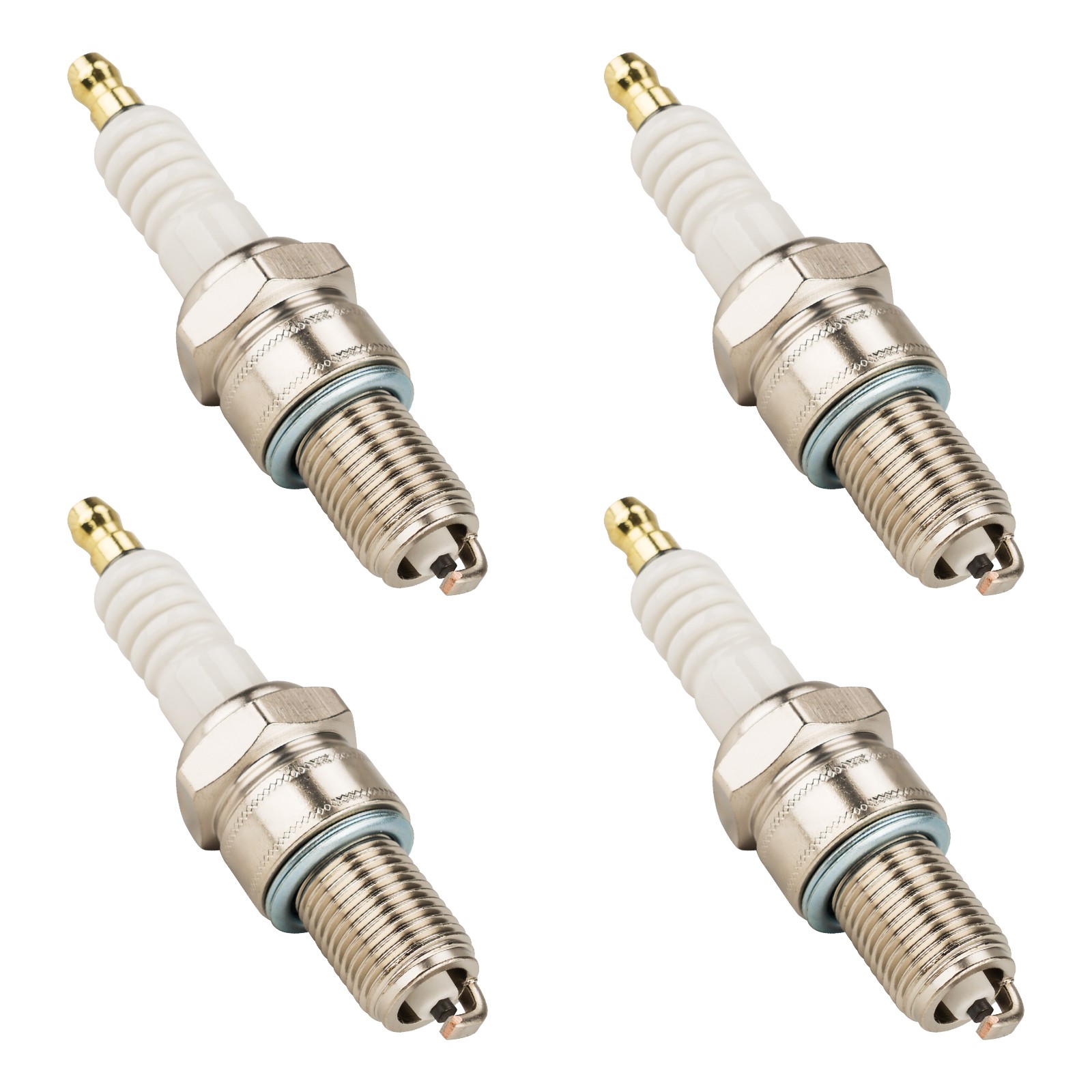 4x Spark Plug For 1999-2009 Yamaha XVS1100 V Star 1100 Custom BPR7ES 5534 BP7ES