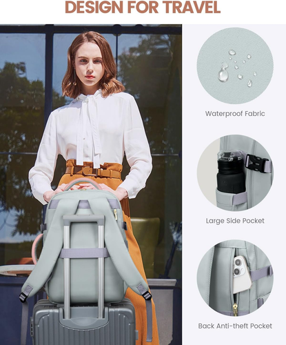 50L Reiserucksack für Frauen Fluggeprüft, Handgepäck Rucksack für Flugzeuge,  - Bild 6 von 12