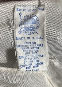 Vintage Opalite Half Slip Womens Small White Nylon Lace Trim Lingerie USA 70s