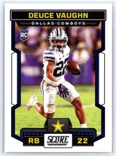 2023 Score #327 Deuce Vaughn RC - Dallas Cowboys