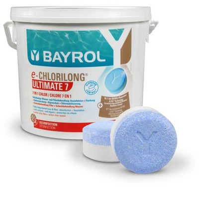 4,8kg BAYROL e-Chlorilong Ultimate 7 Chlortabs 300g Multifunktion Pool Algen